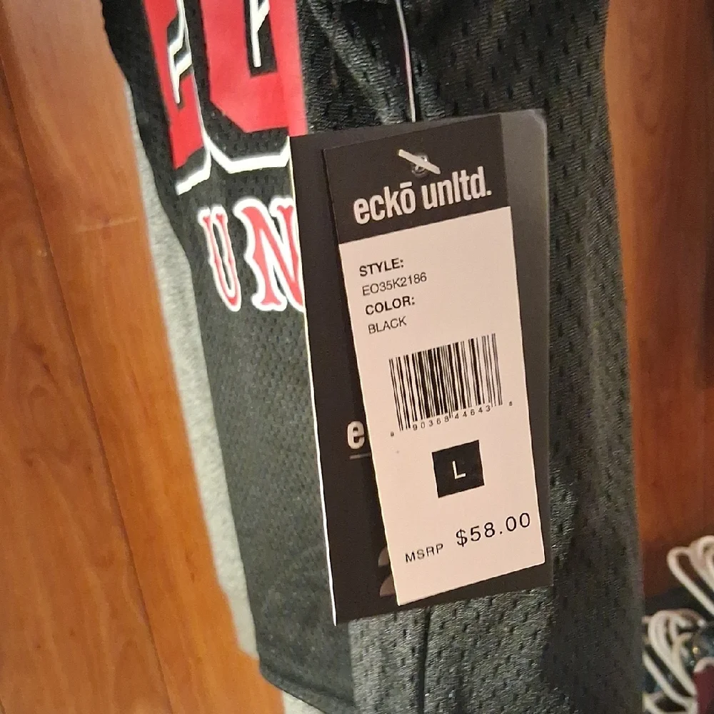 Ecko Unltd Black & Gray Hooded Mesh Tank - Picture 4 of 11